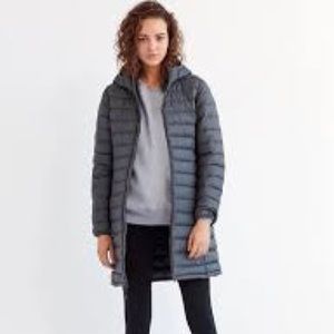 NWOT Aritzia Botanie Super Light Goose Down Long Puffer, Size XXS